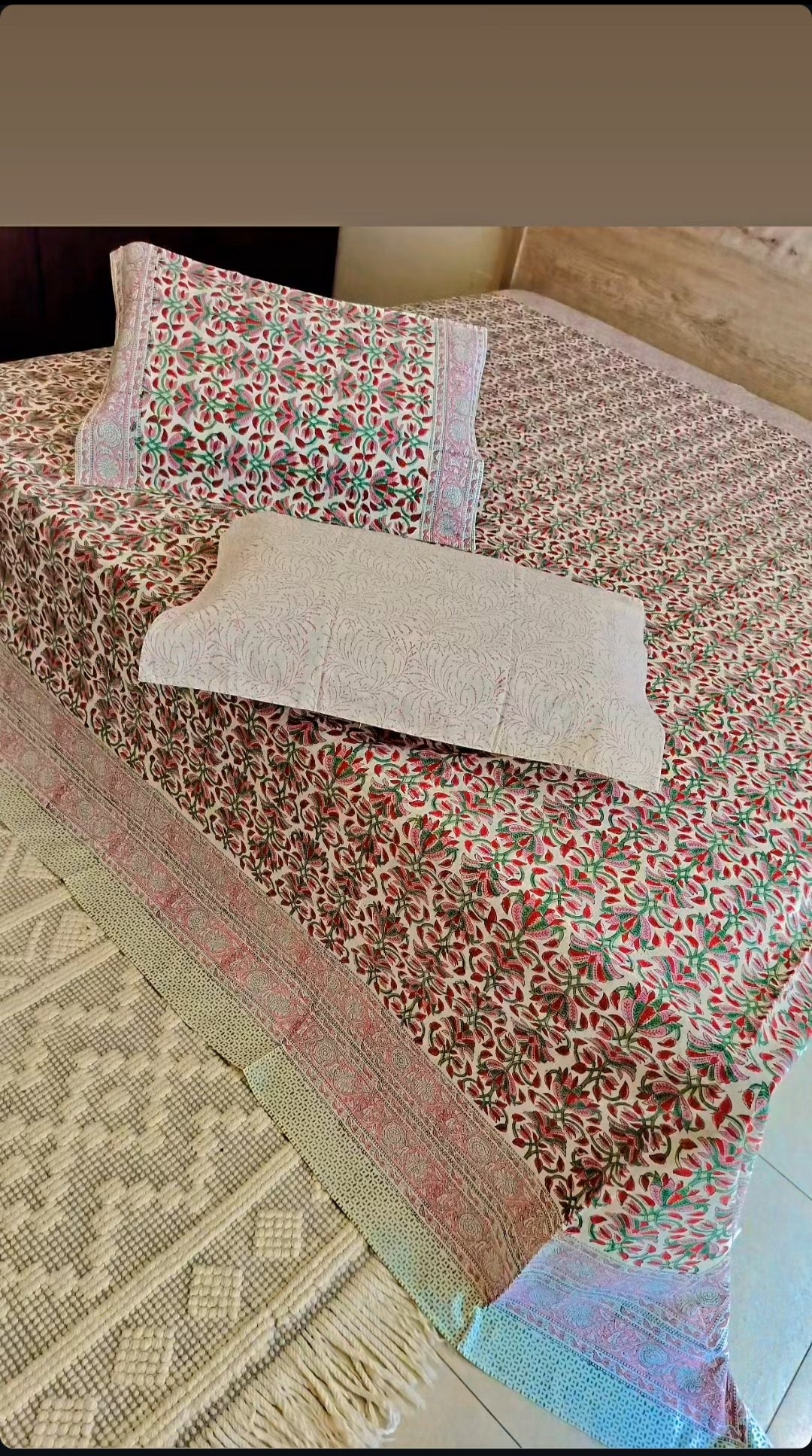 Hand Block Printed Bedsheet