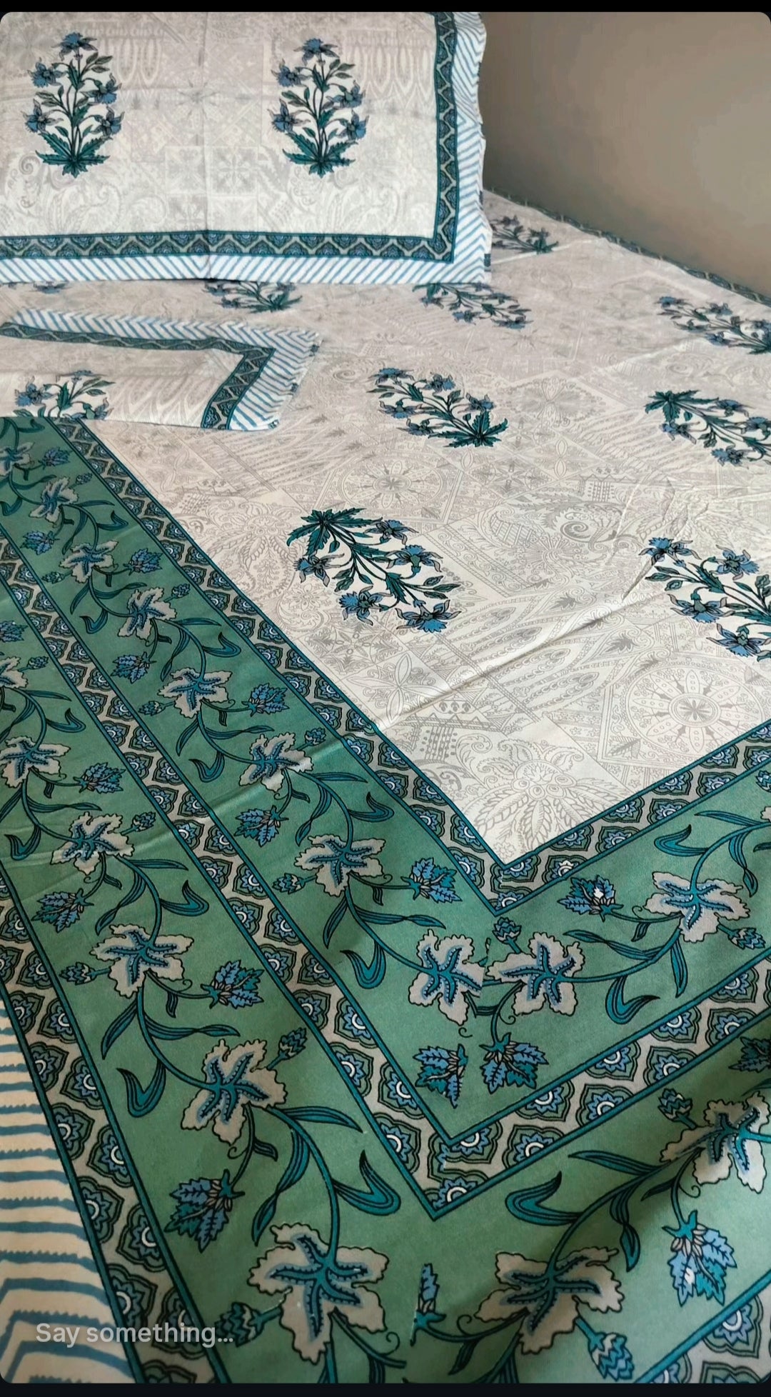 Pure Cotton Bedsheet (Single Bed)