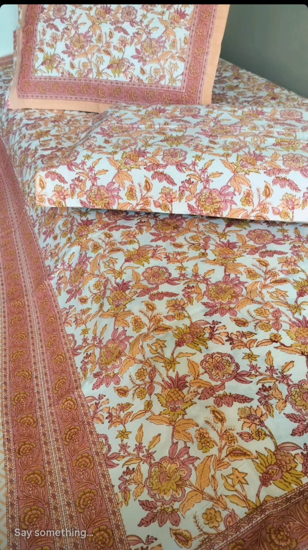 Pure Cotton Bedsheet (Single Bed)