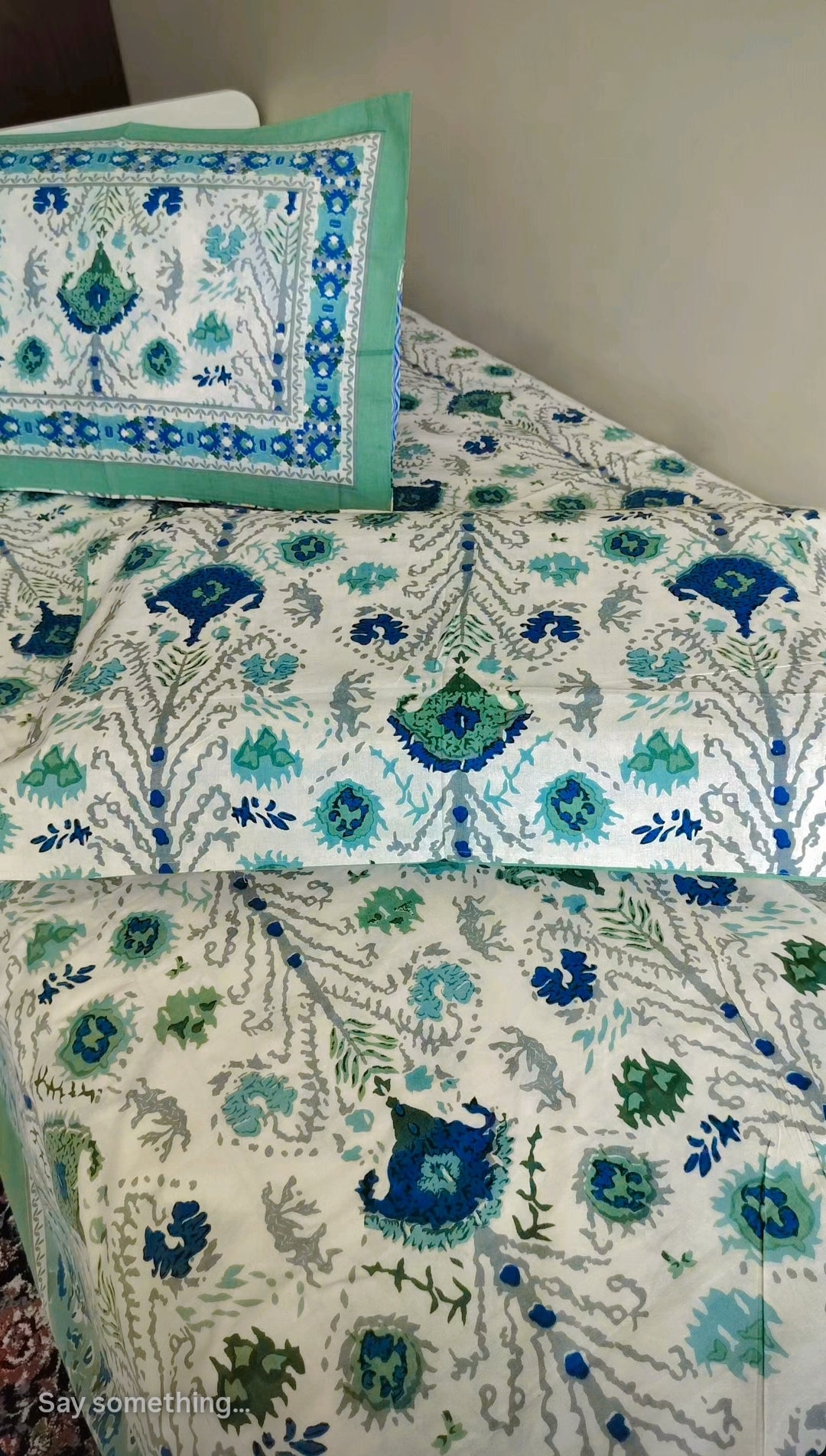 Pure Cotton Bedsheet (Single Bed)