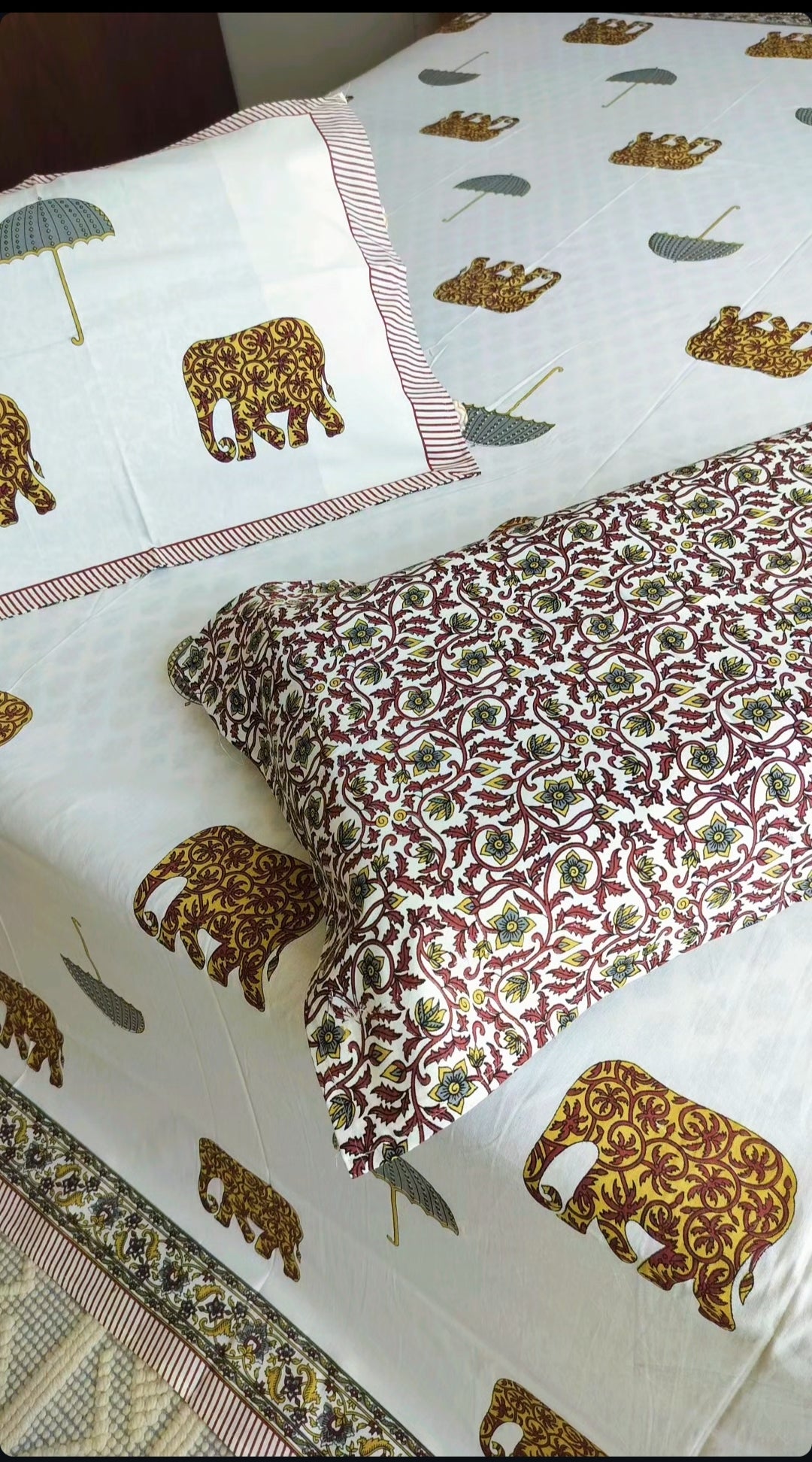 Elephant Printed Bedsheet