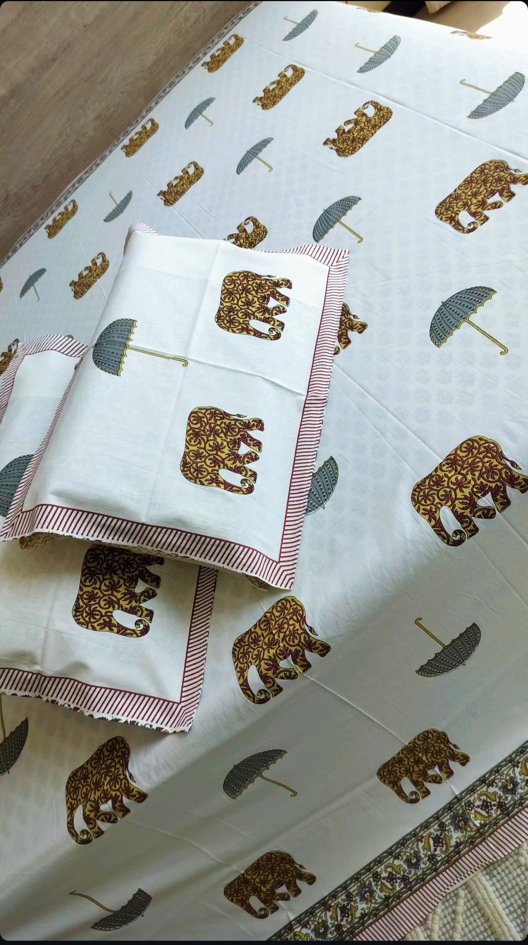 Elephant Printed Bedsheet