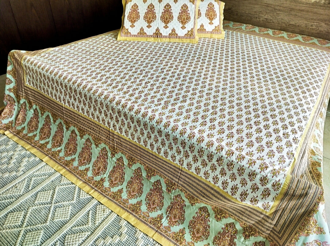 Jaipuri Bedsheet (Hand Block)