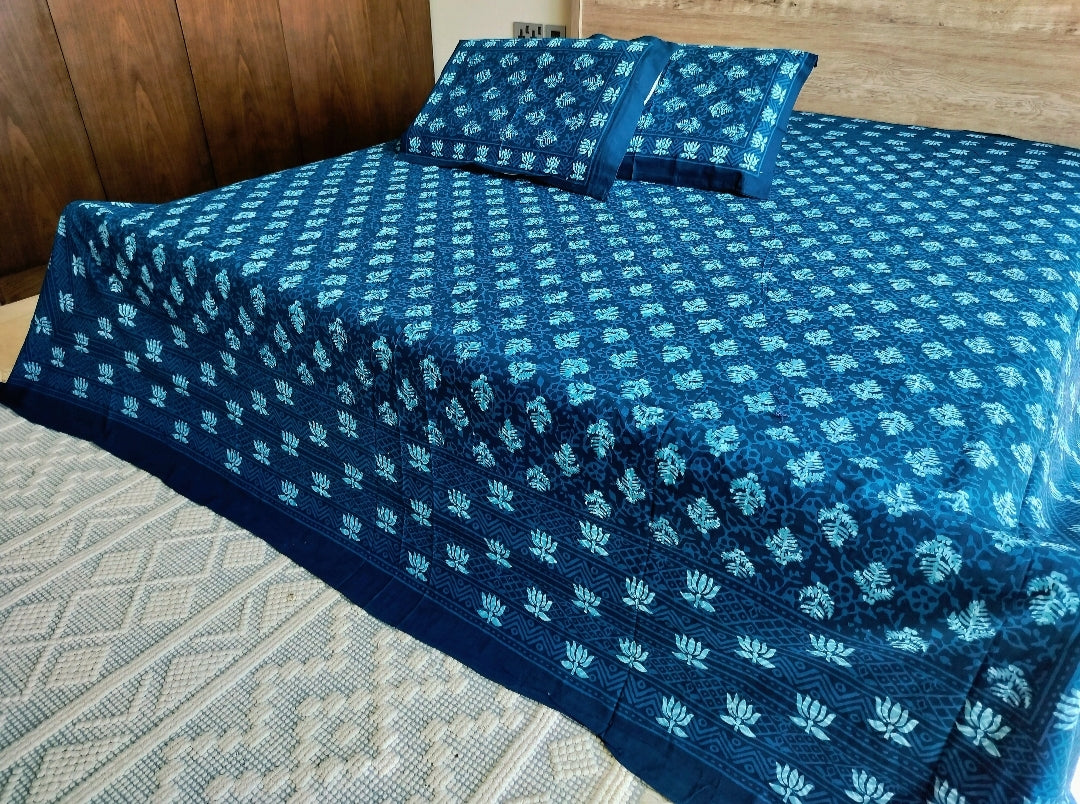 Indigo Jaipuri Bedsheet