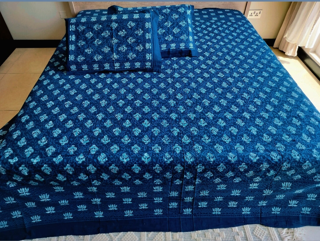 Indigo Jaipuri Bedsheet