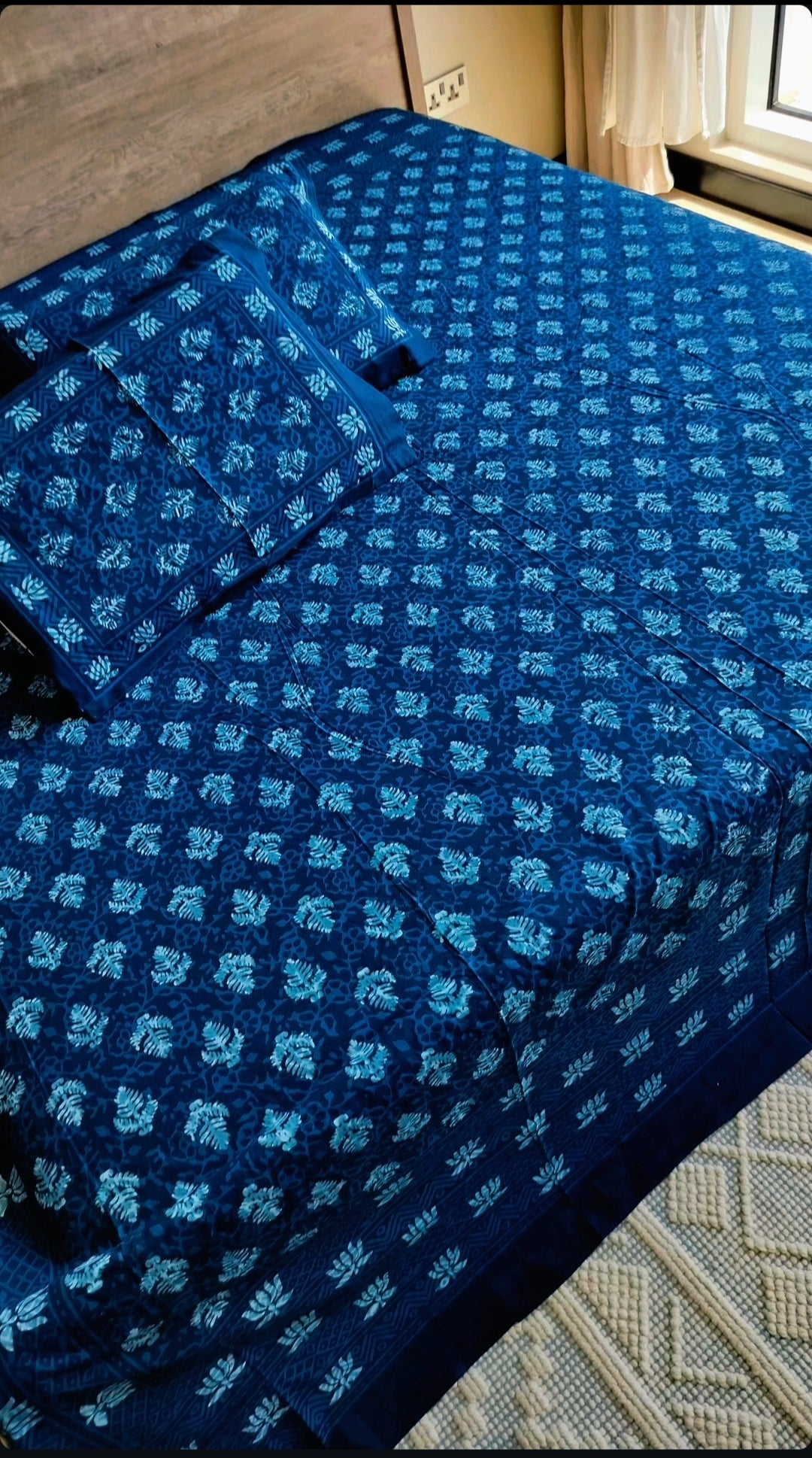 Indigo Jaipuri Bedsheet