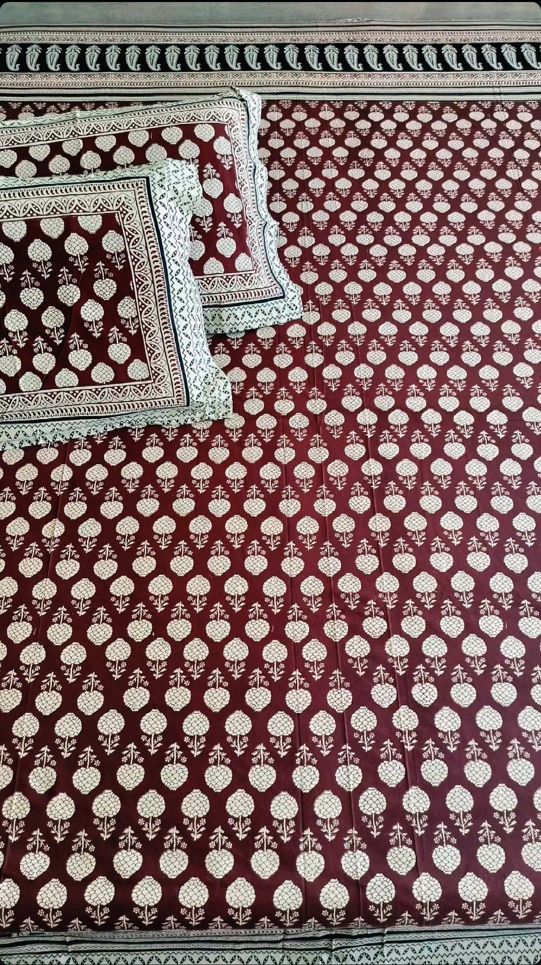 Handcrafted Baghru Bedsheet