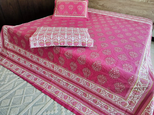Jaipuri Hand Block Bedsheet