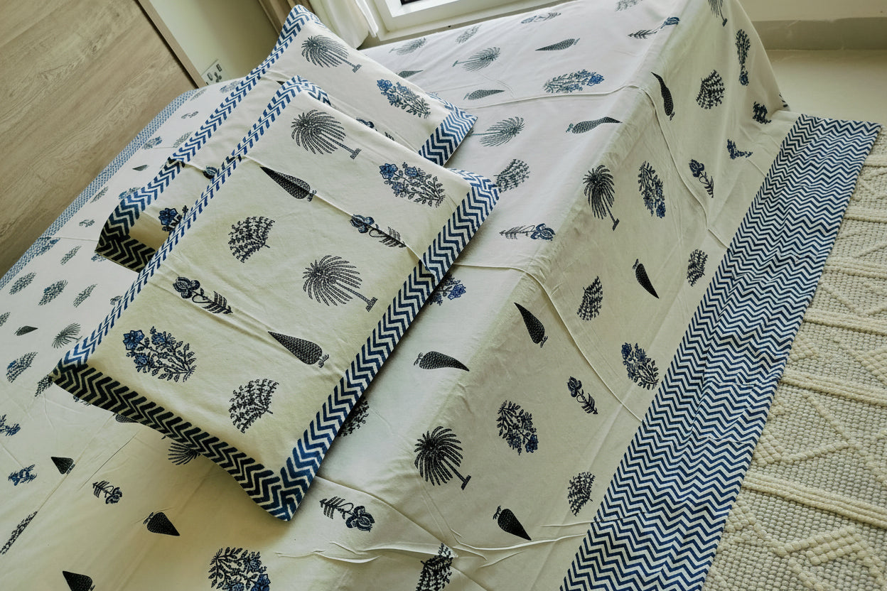 🤍 Blue Palm Serenity 🤍