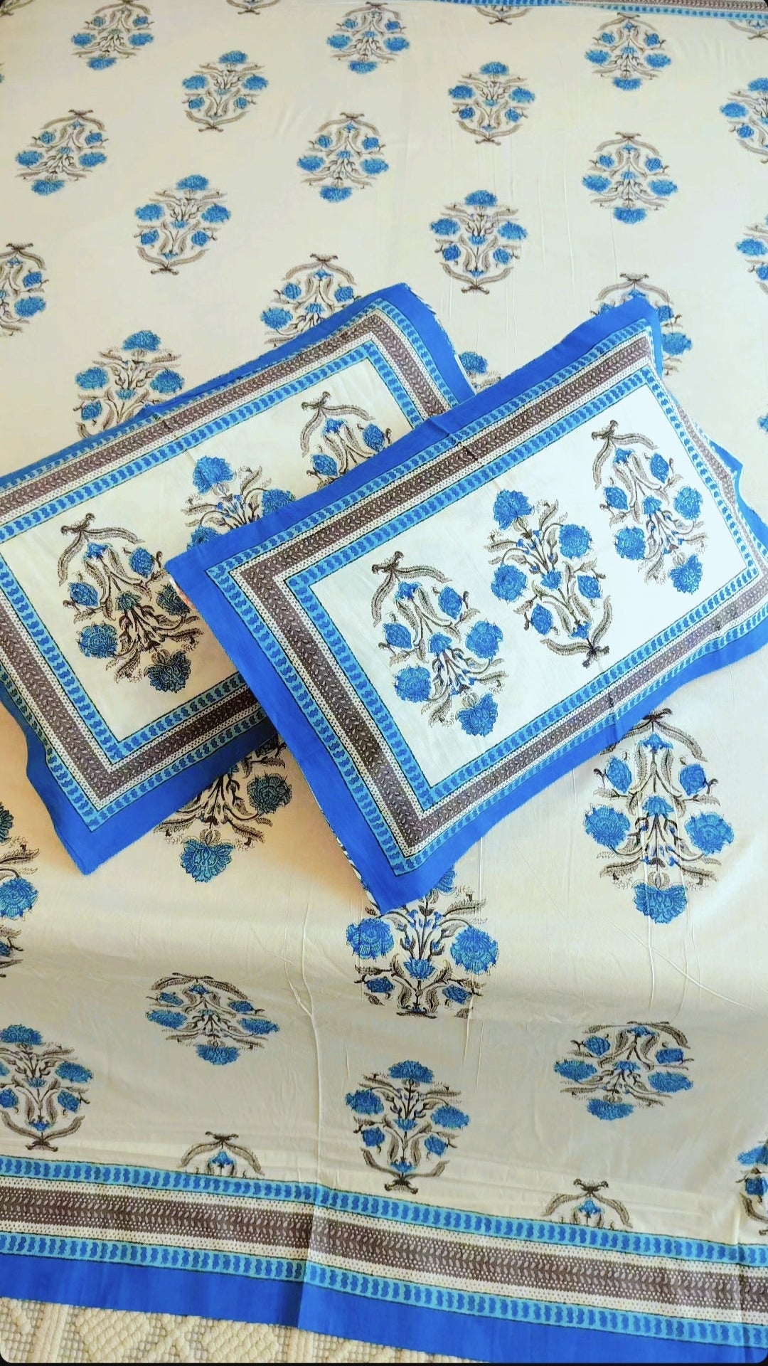 Blue & White Bedsheet