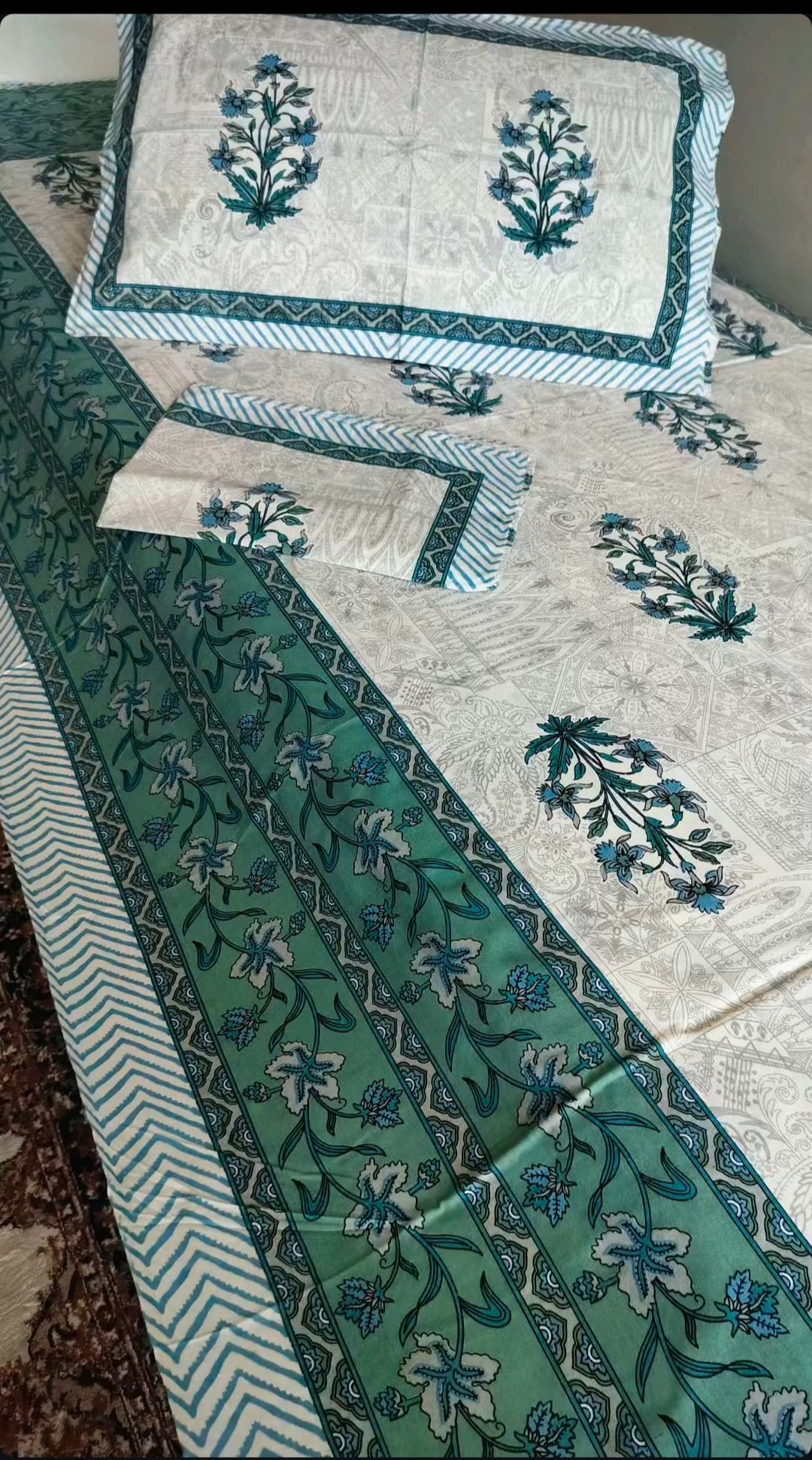 Pure Cotton Bedsheet (Single Bed)