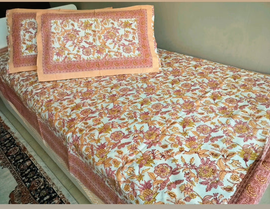 Pure Cotton Bedsheet (Single Bed)