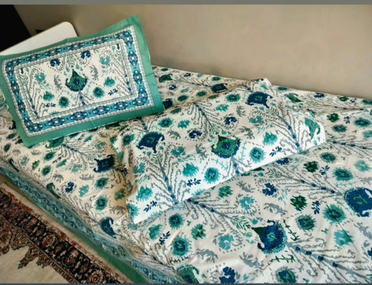 Pure Cotton Bedsheet (Single Bed)