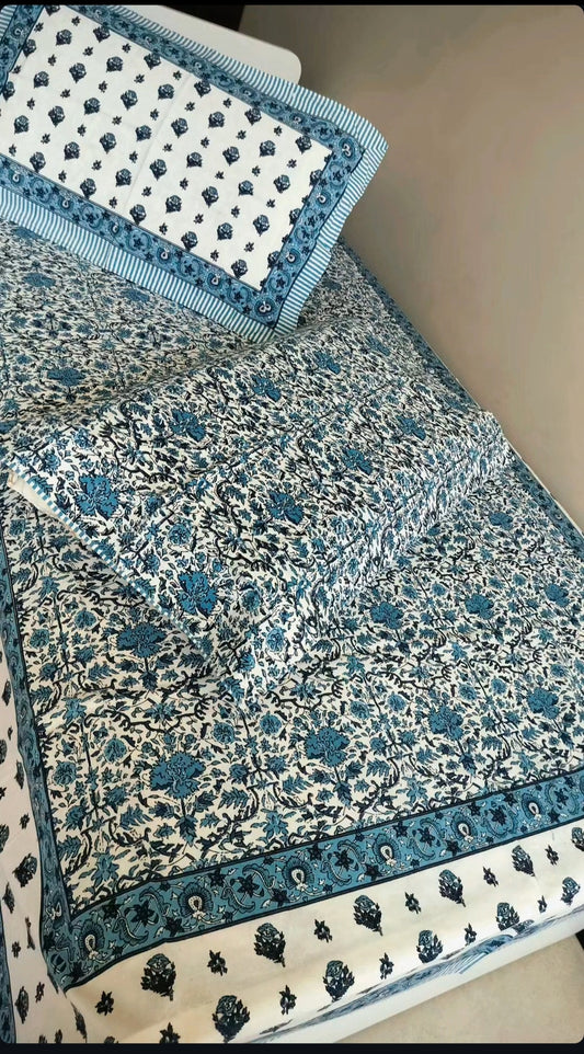 Pure Cotton Bedsheet (Single Bed)