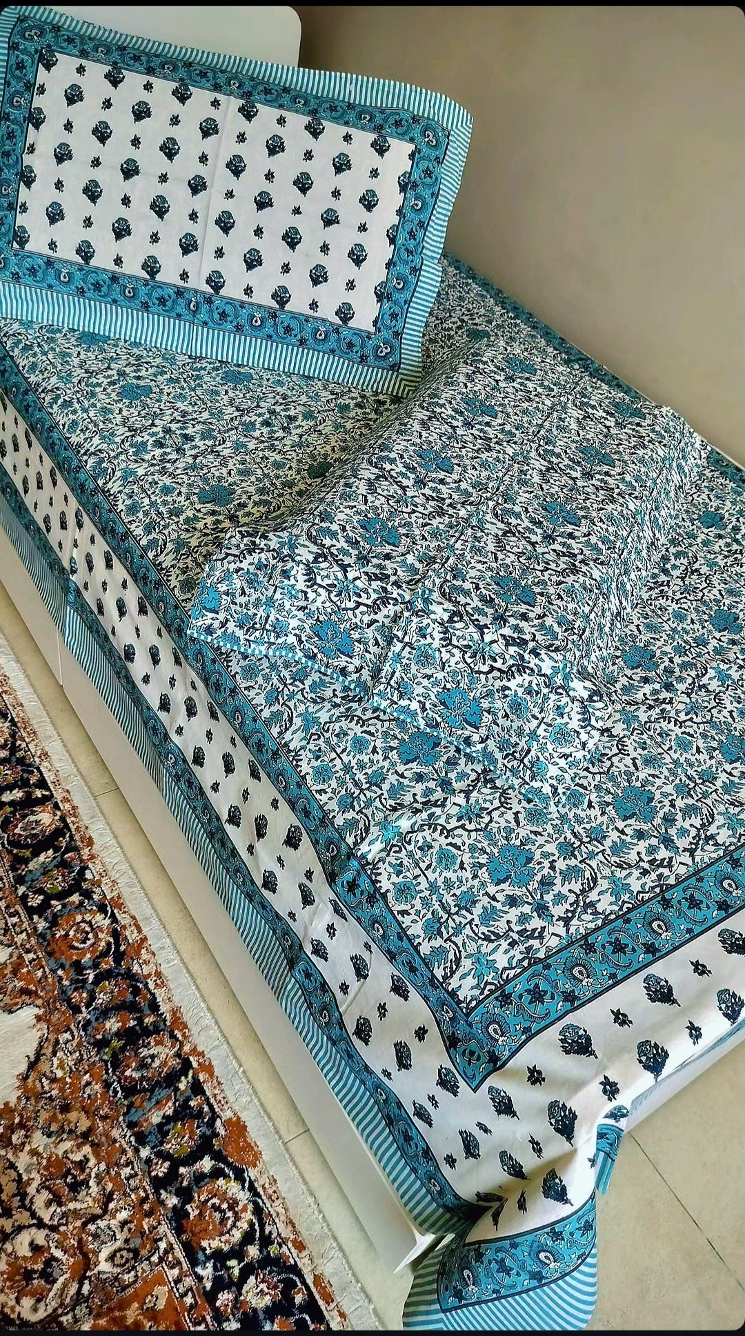 Pure Cotton Bedsheet (Single Bed)