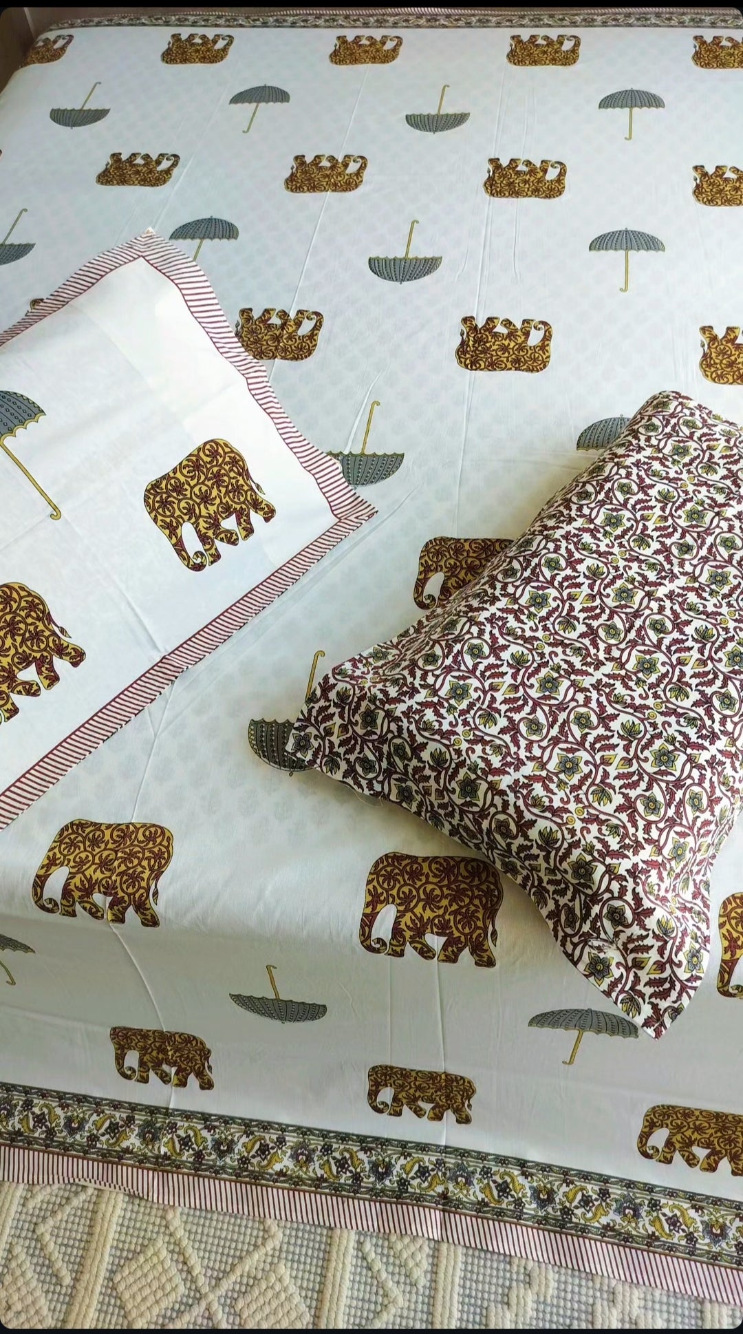 Elephant Printed Bedsheet