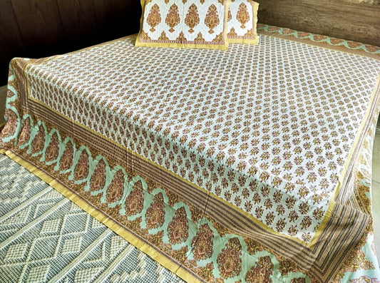 Jaipuri Bedsheet (Hand Block)
