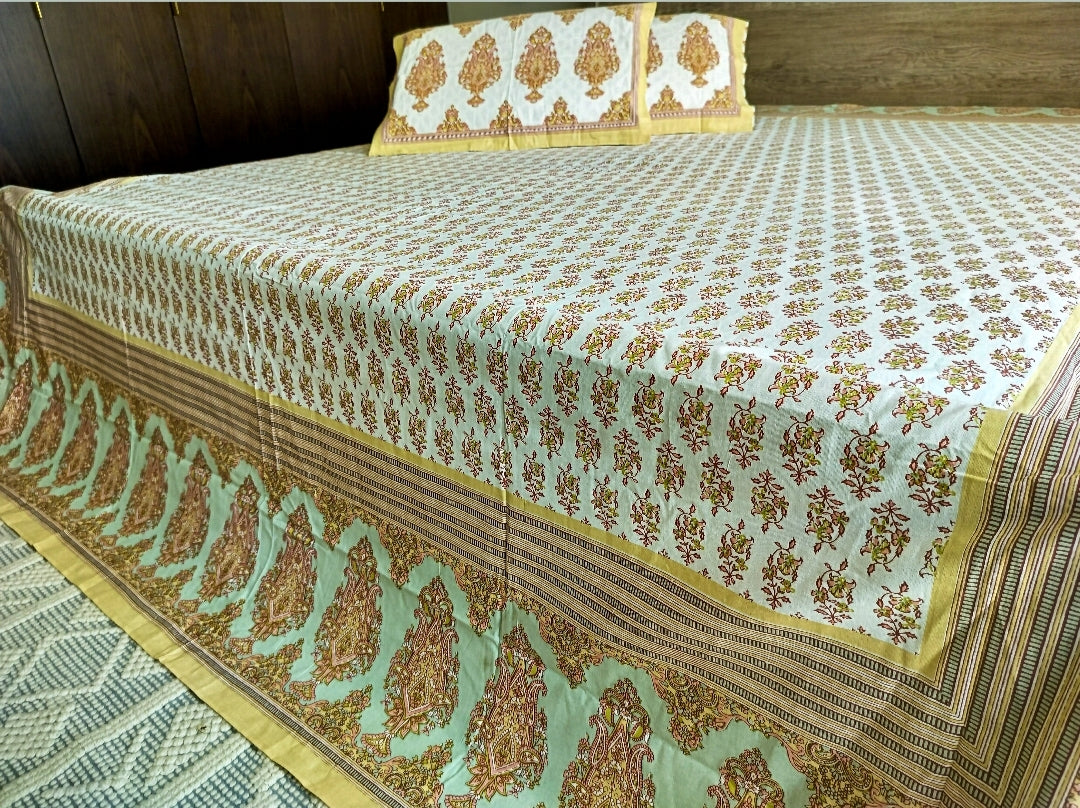 Jaipuri Bedsheet (Hand Block)