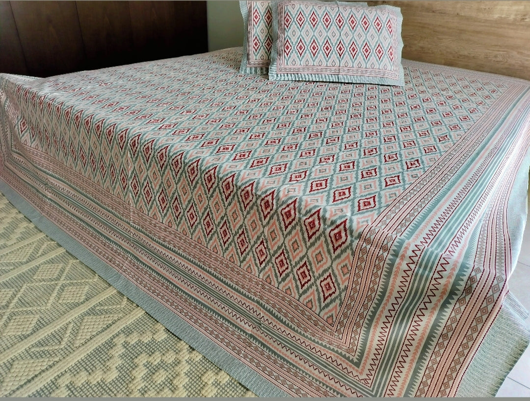 Jaipuri Pure cotton Bedsheet
