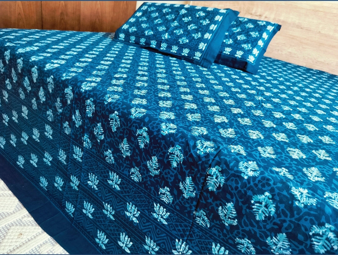Indigo Jaipuri Bedsheet
