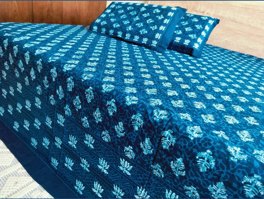 Indigo Jaipuri Bedsheet
