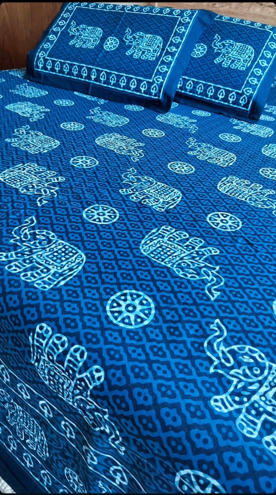 Indigo Traditional Bedsheet
