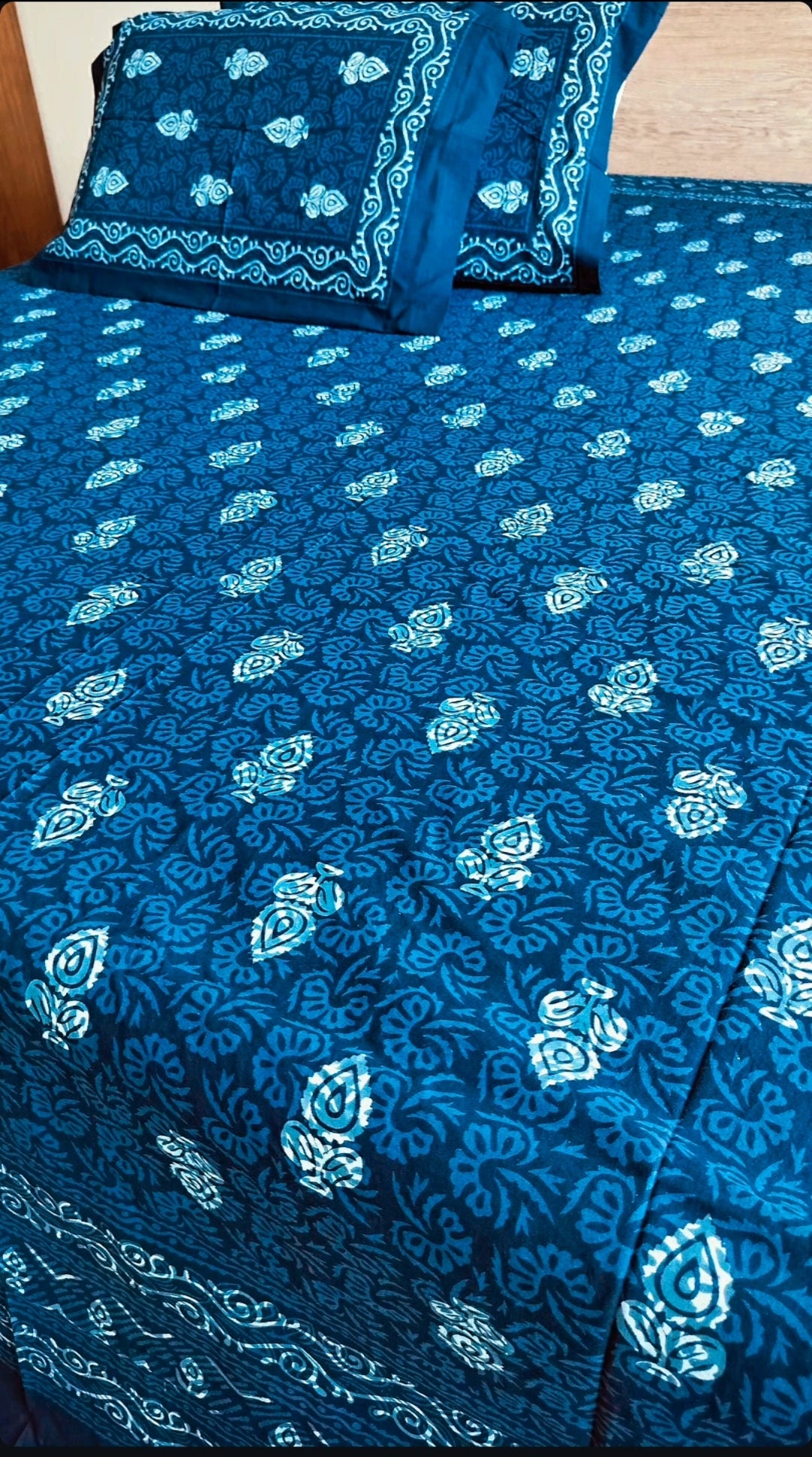 Indigo Pure cotton bedsheet