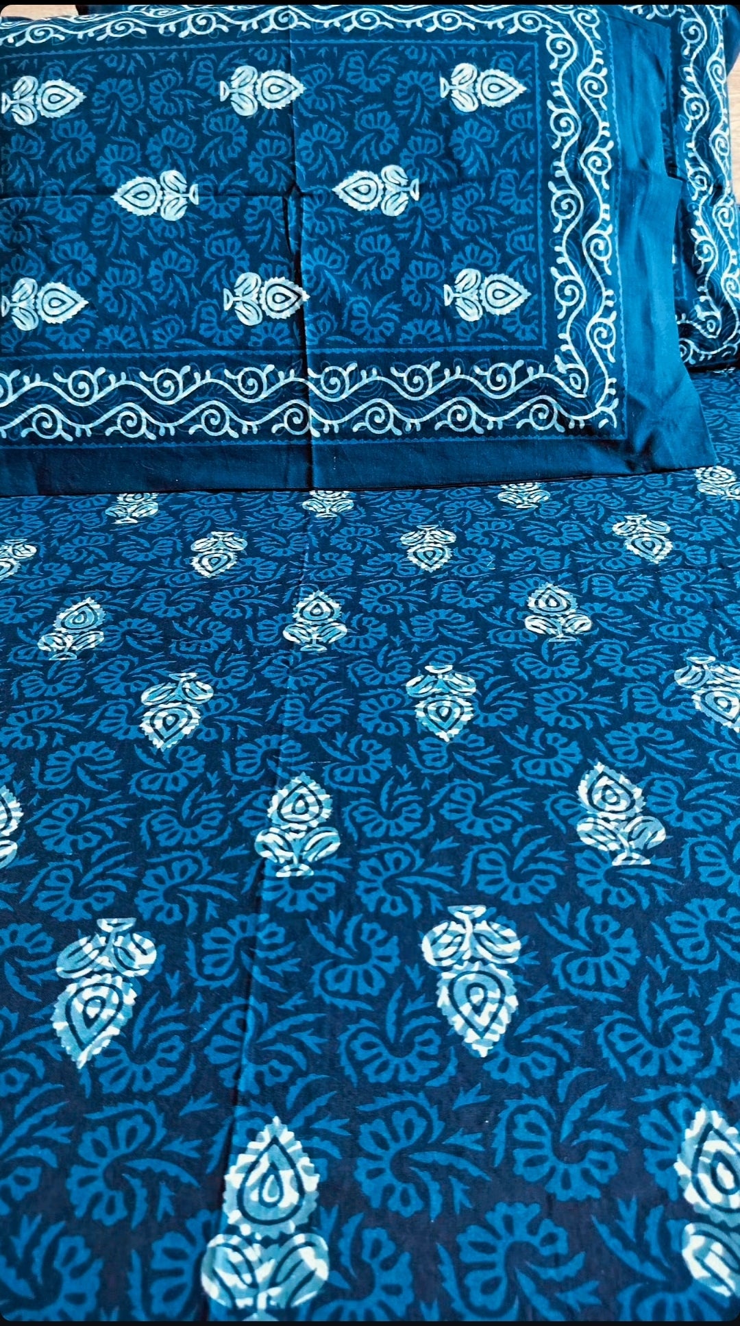 Indigo Pure cotton bedsheet