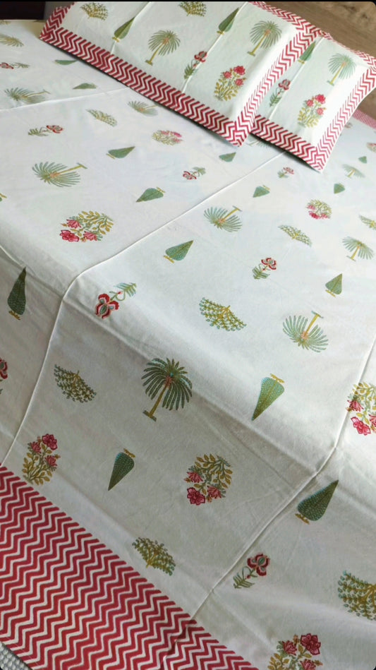 Hand block Bedsheets