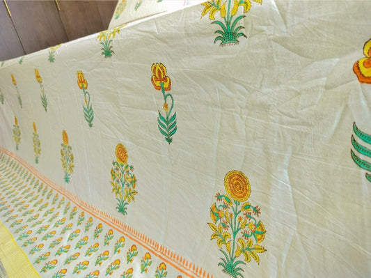 Handloom Pure Cotton Bedsheet
