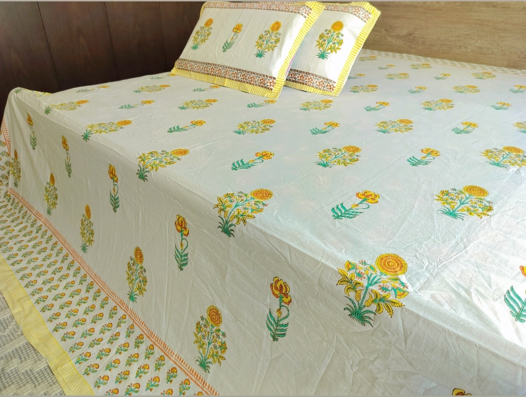 Handloom Pure Cotton Bedsheet