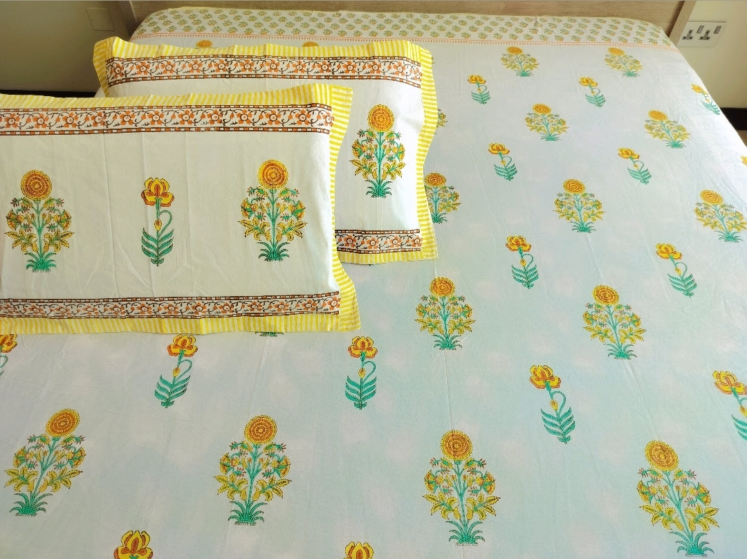 Handloom Pure Cotton Bedsheet