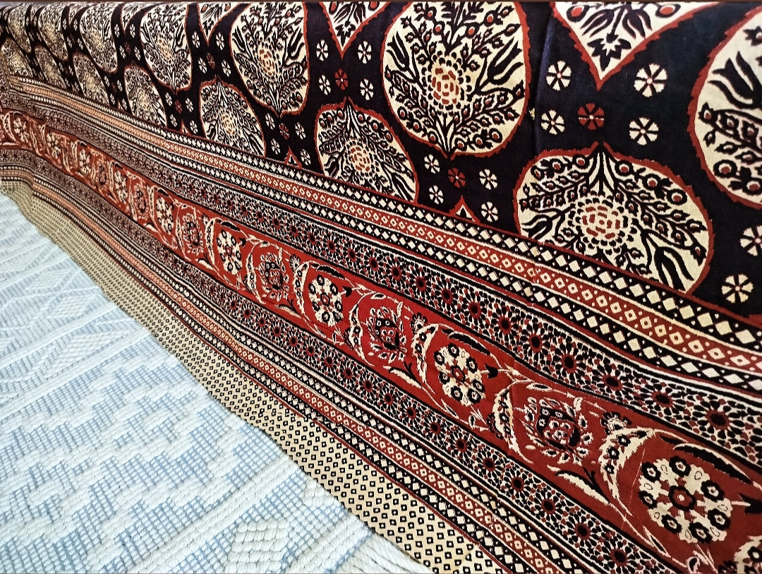 Handcrafted Baghru Hastkala Bedsheet