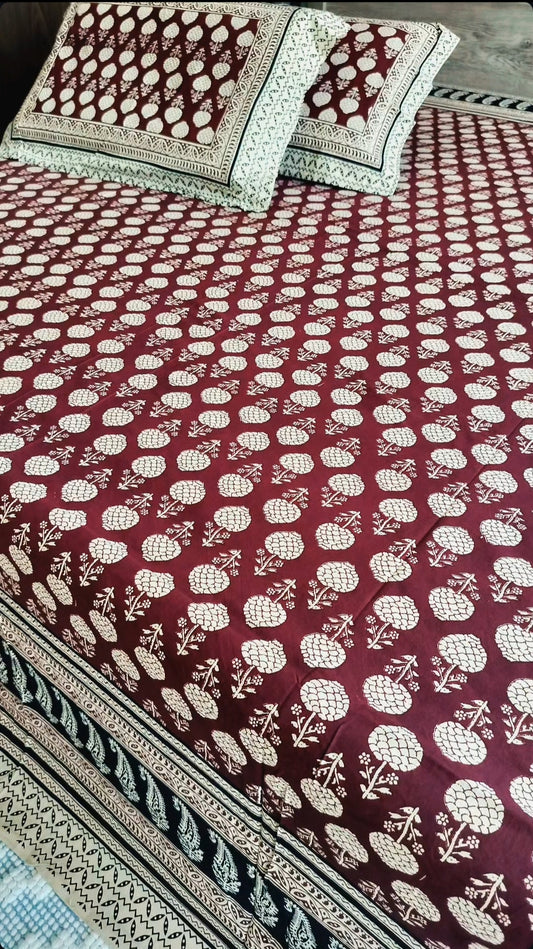 Handcrafted Baghru Bedsheet