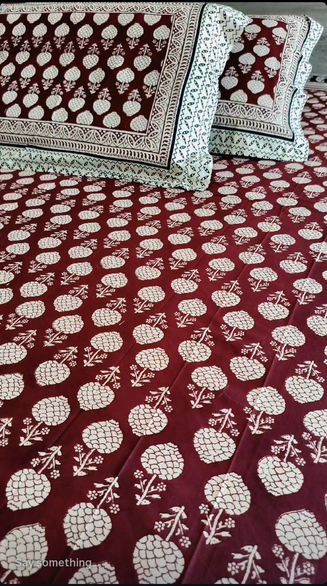 Handcrafted Baghru Bedsheet