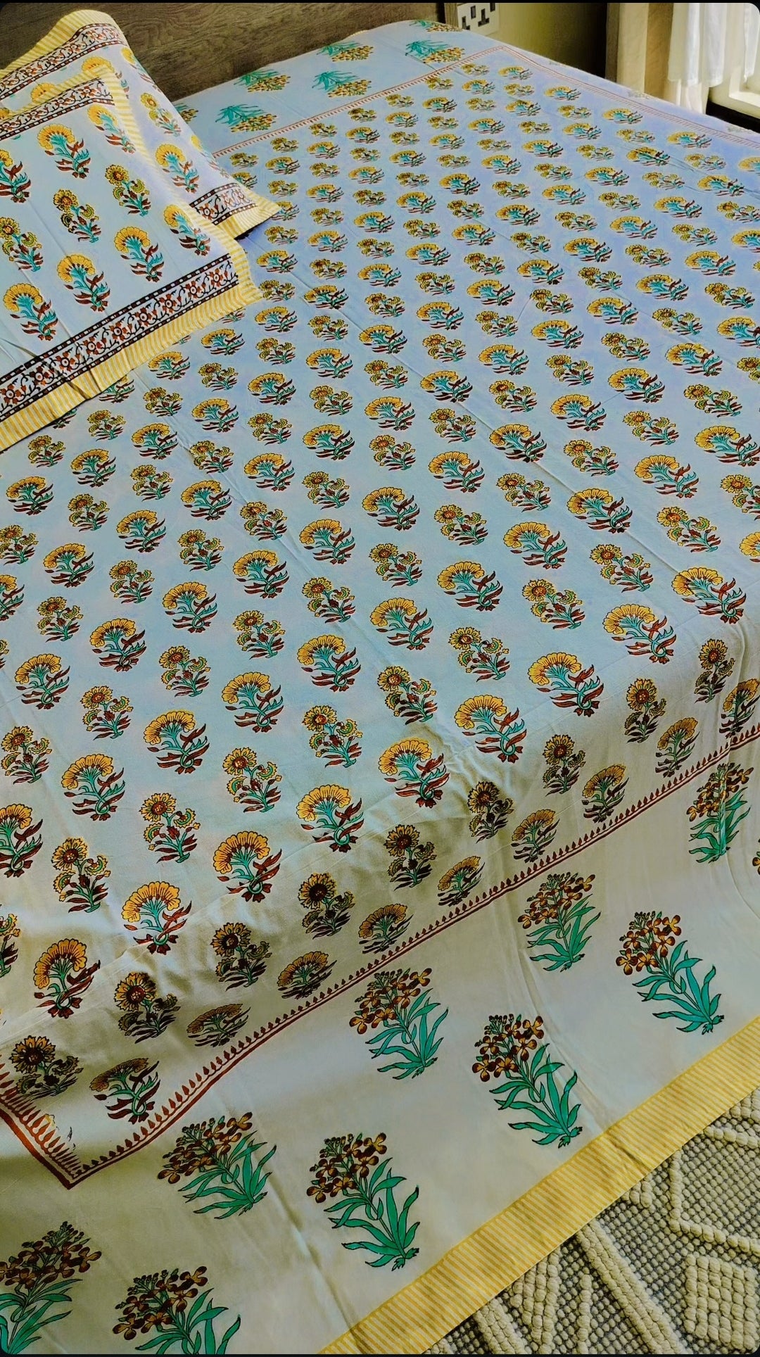 Handcrafted Pure cotton Bedsheet