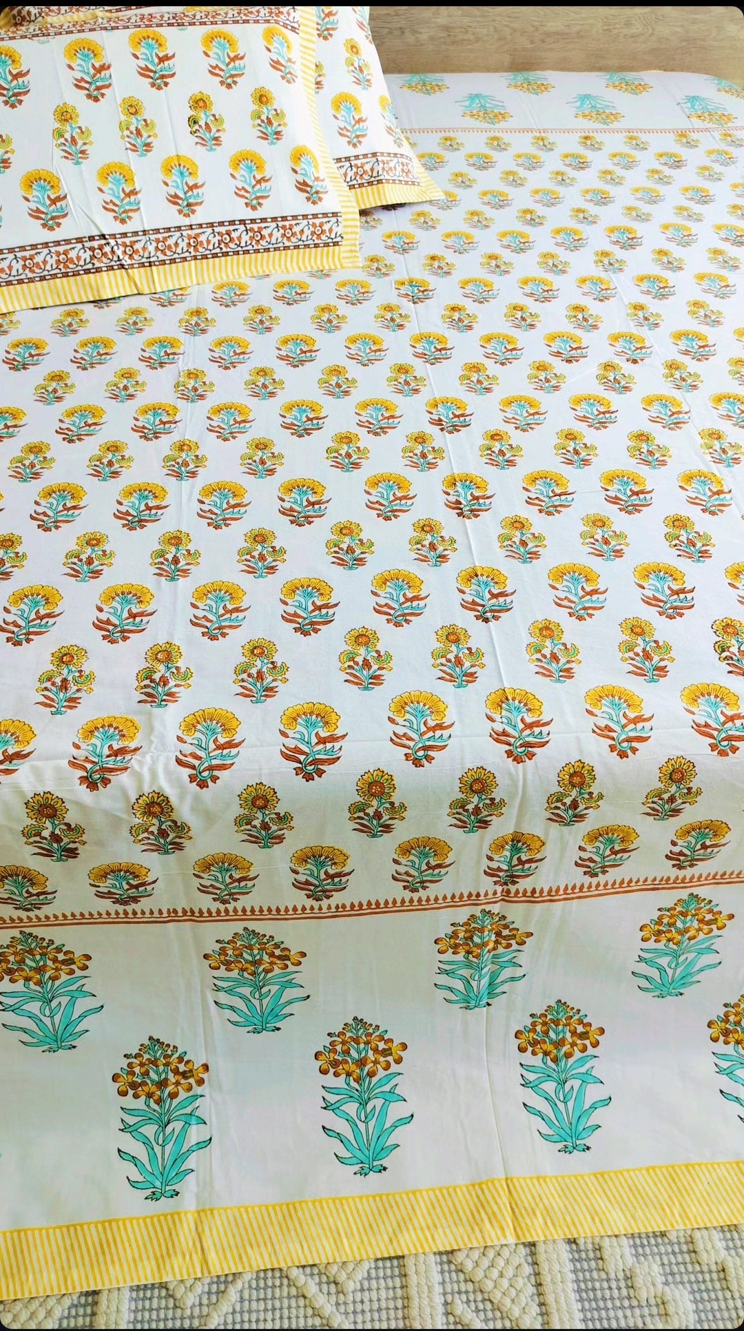 Handcrafted Pure cotton Bedsheet