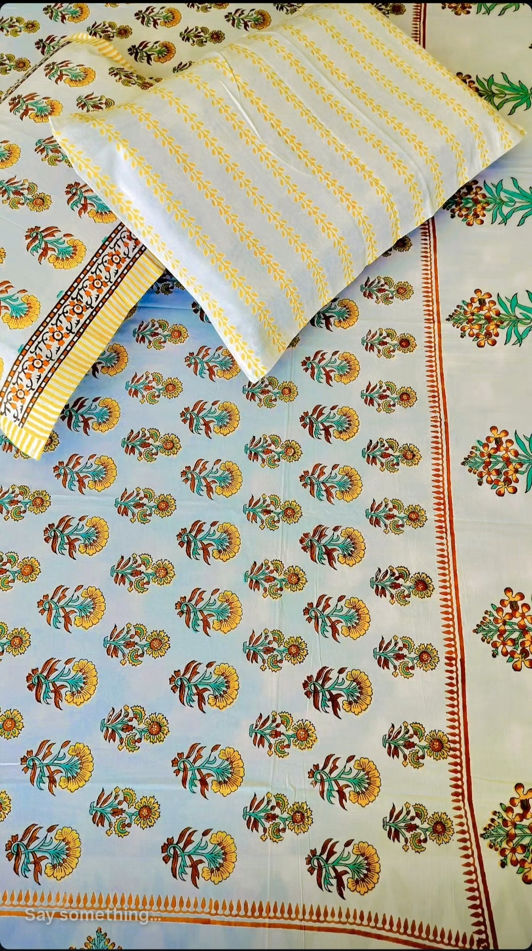 Handcrafted Pure cotton Bedsheet