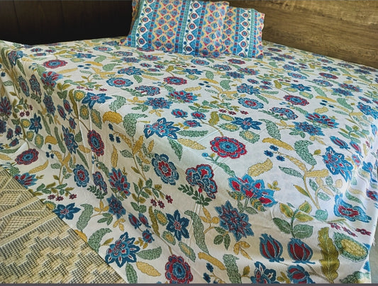 Blooming Blossoms Bedsheet