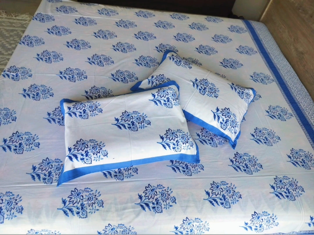 Sky Bloom Jaipuri Elegance