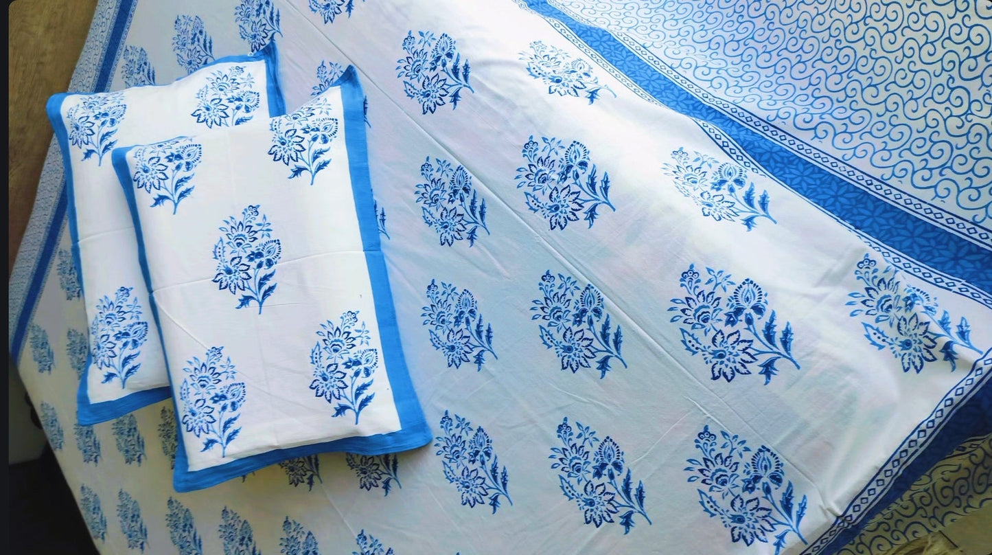 Sky Bloom Jaipuri Elegance