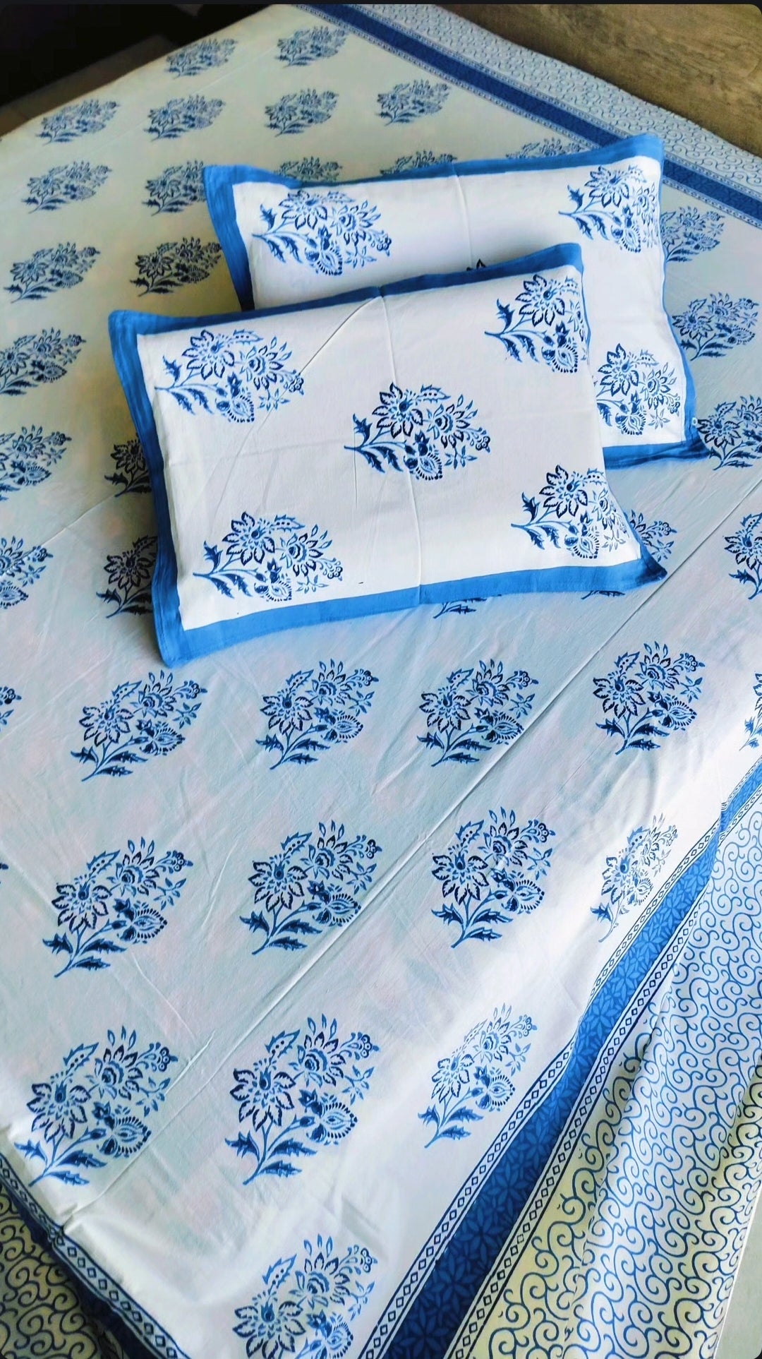 Sky Bloom Jaipuri Elegance