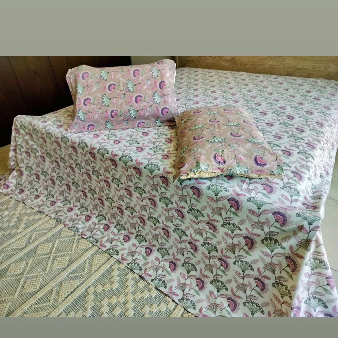 Jaipuri Handcrafted Block Print Bedsheet