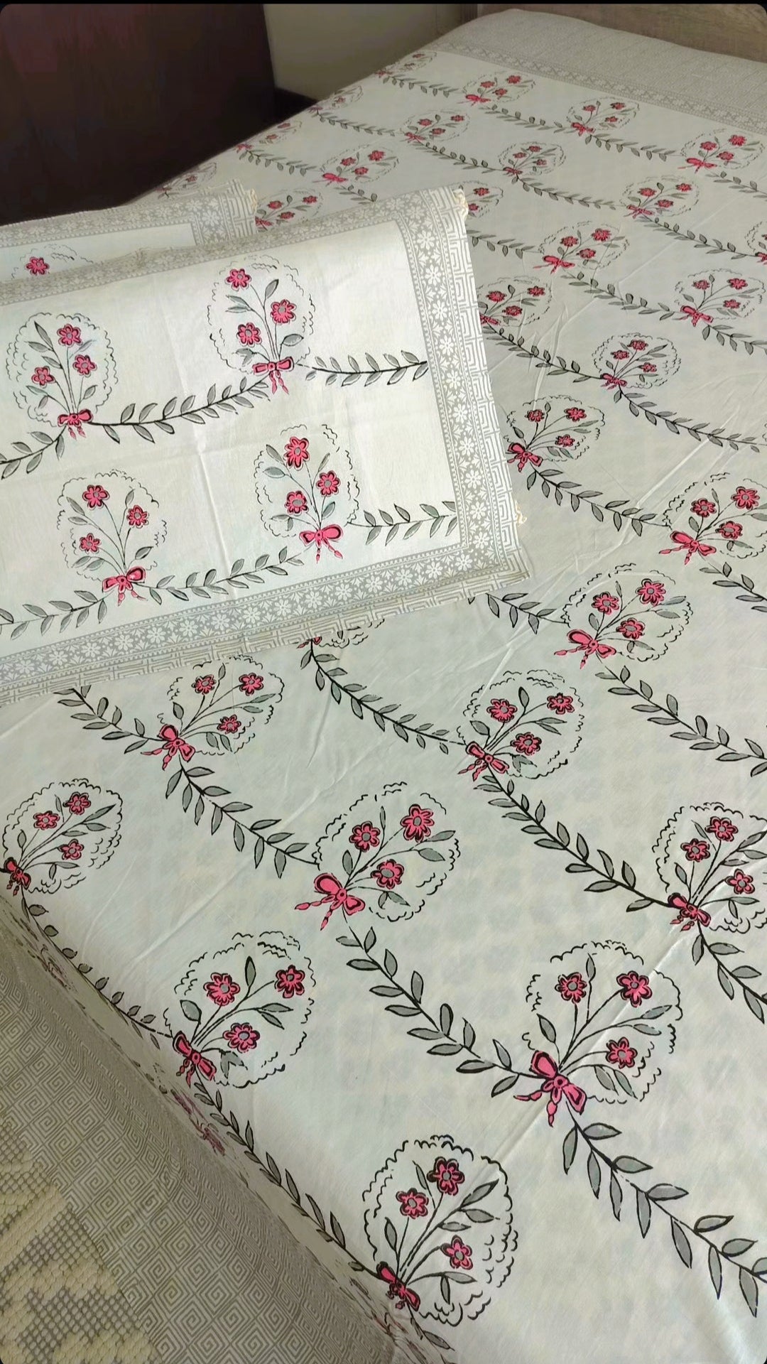 Traditional Hand Block Bedsheet
