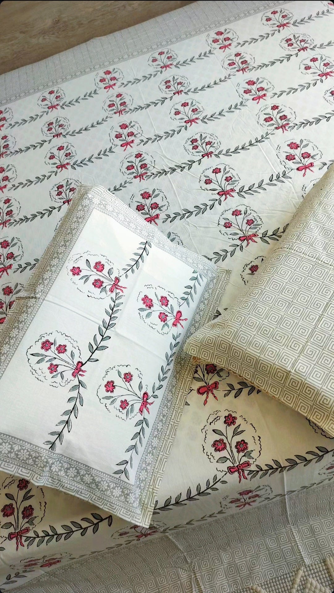 Traditional Hand Block Bedsheet