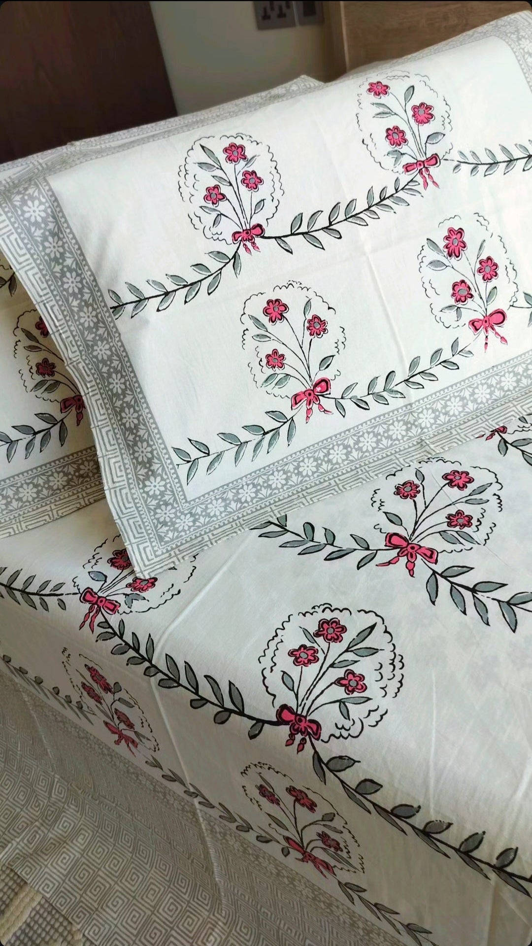Traditional Hand Block Bedsheet